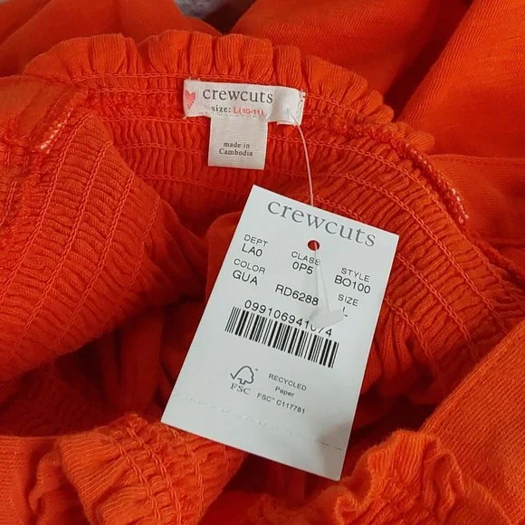 CREWCUTS RUFFLE SLEEVE TOP - Picture 8 of 13